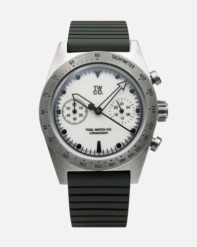 Tool Watch Co. Lumecore Chronograph orologio Flint White