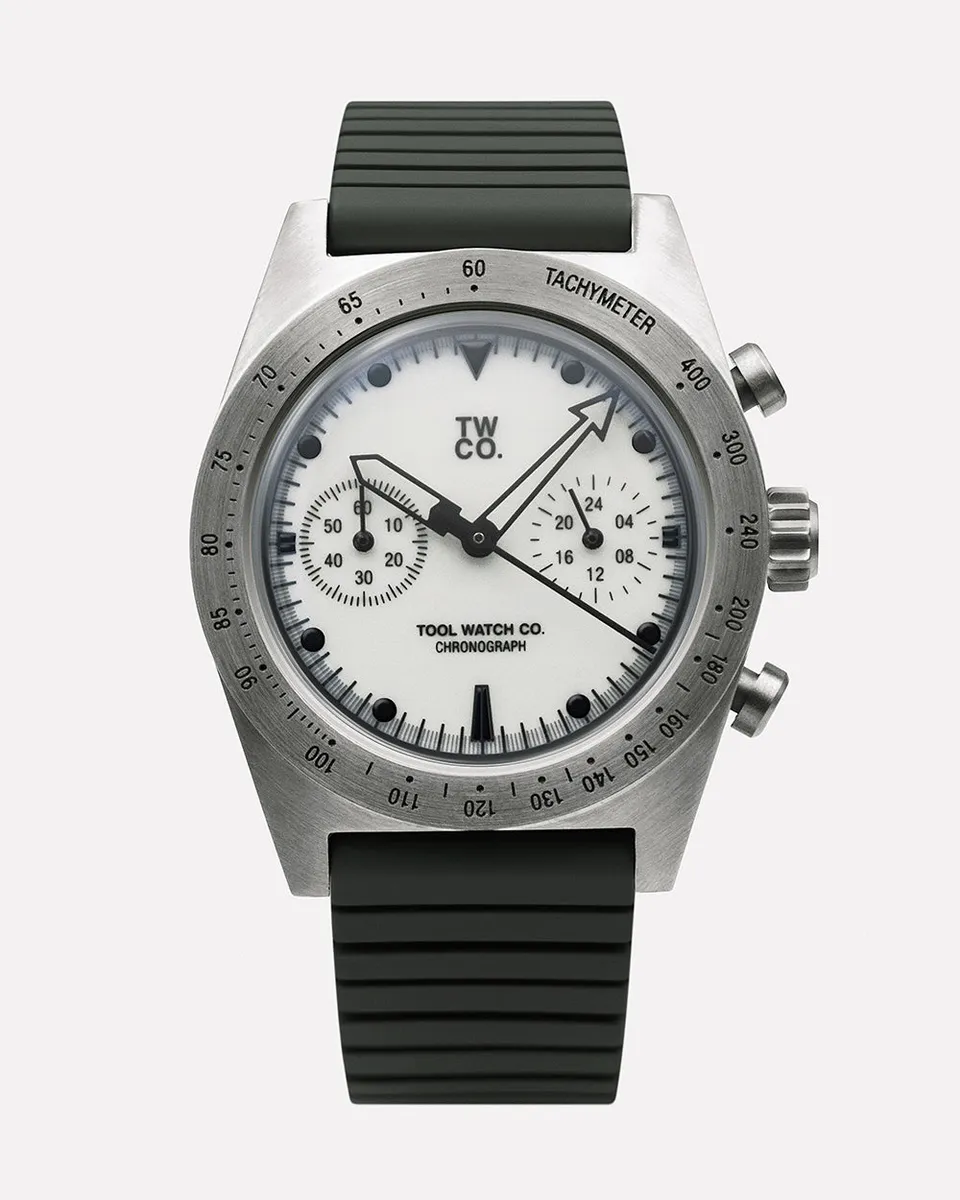 Tool Watch Co. Lumecore Chronograph orologio Flint White