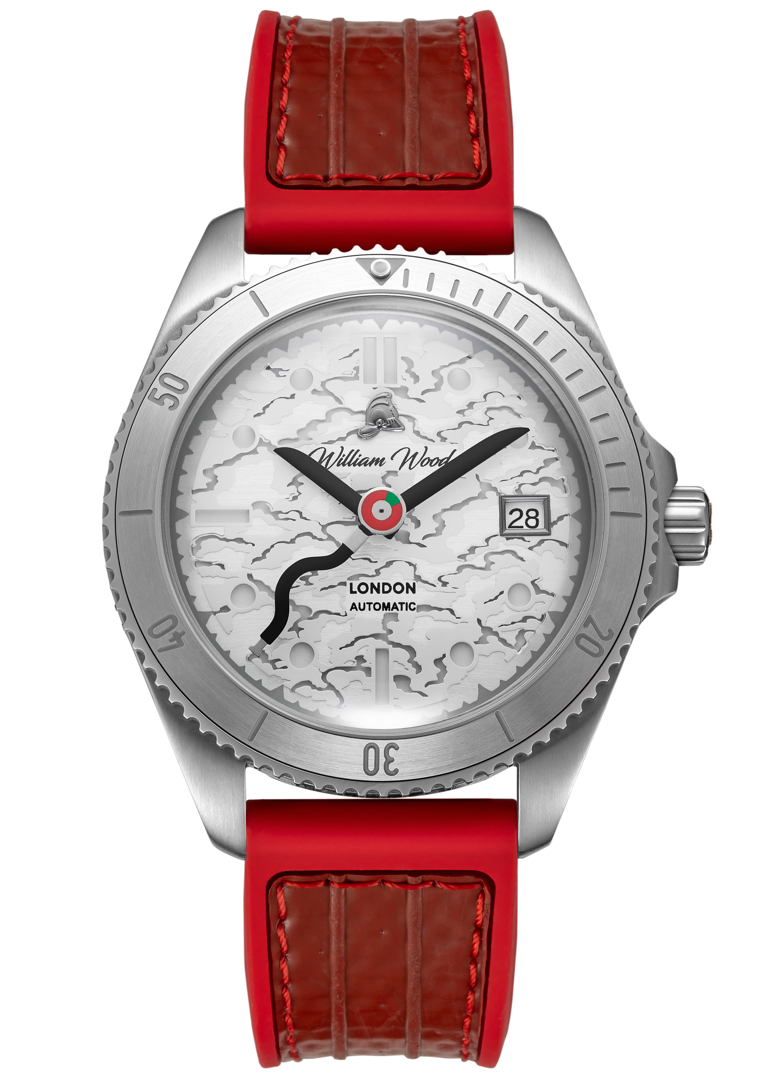 William Wood IAFC Red Valiant orologio 41mm acciaio zaffiro