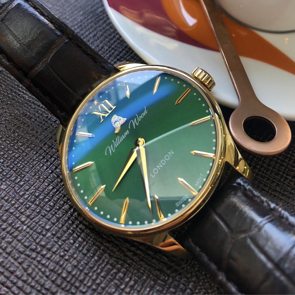 William Wood Chivalrous British Racing Green orologio verde