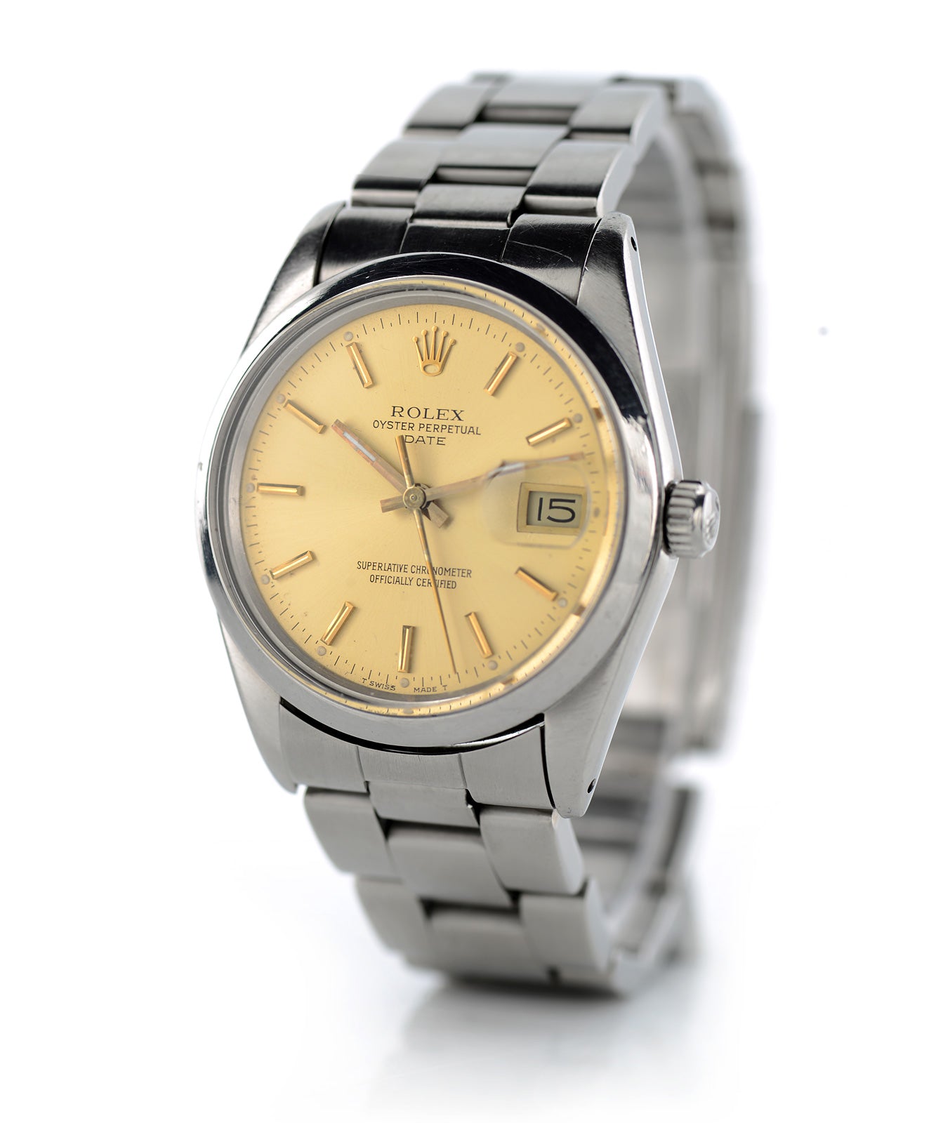 Rolex Date orologio automatico acciaio 34mm 1987
