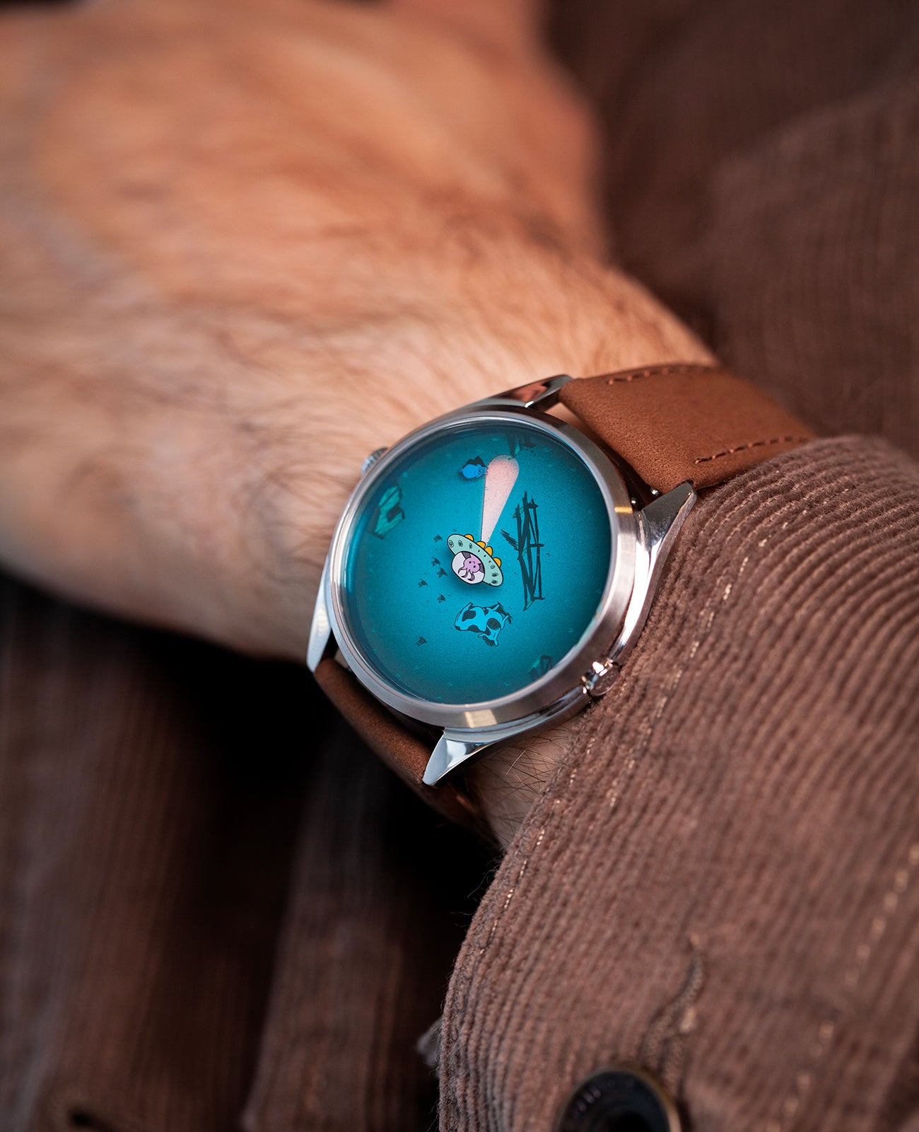 Mr Jones Beam me up! orologio quarzo 37mm argento UFO