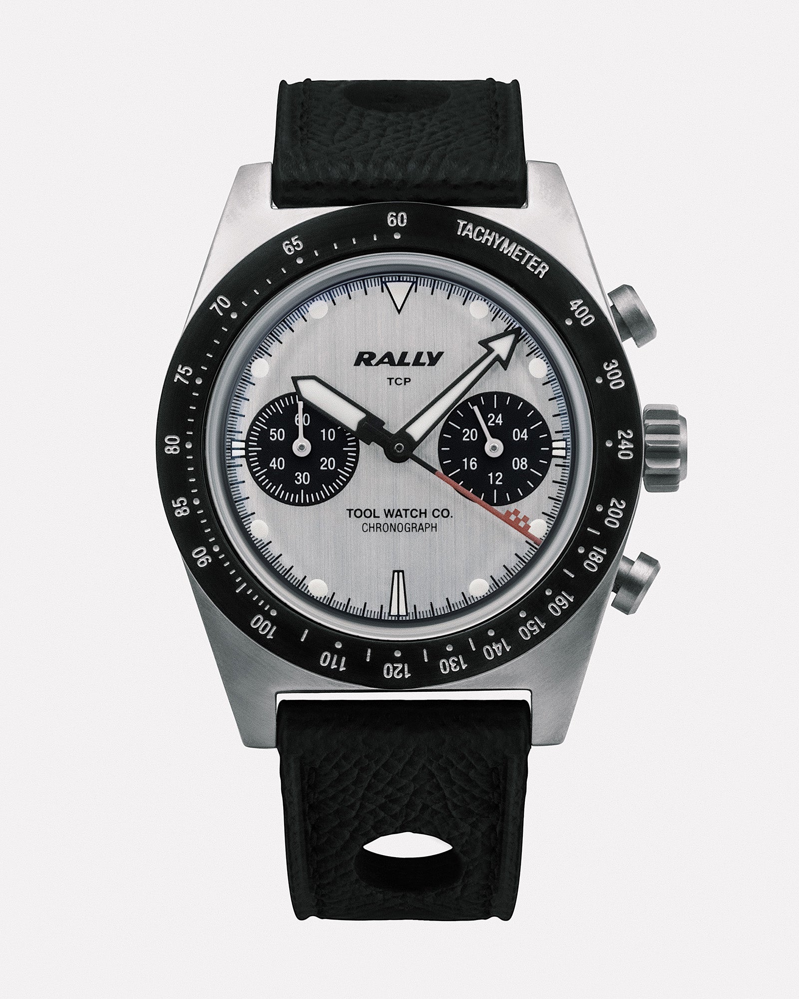 Tool Watch Co. Rally Chronograph orologio Red on Silver