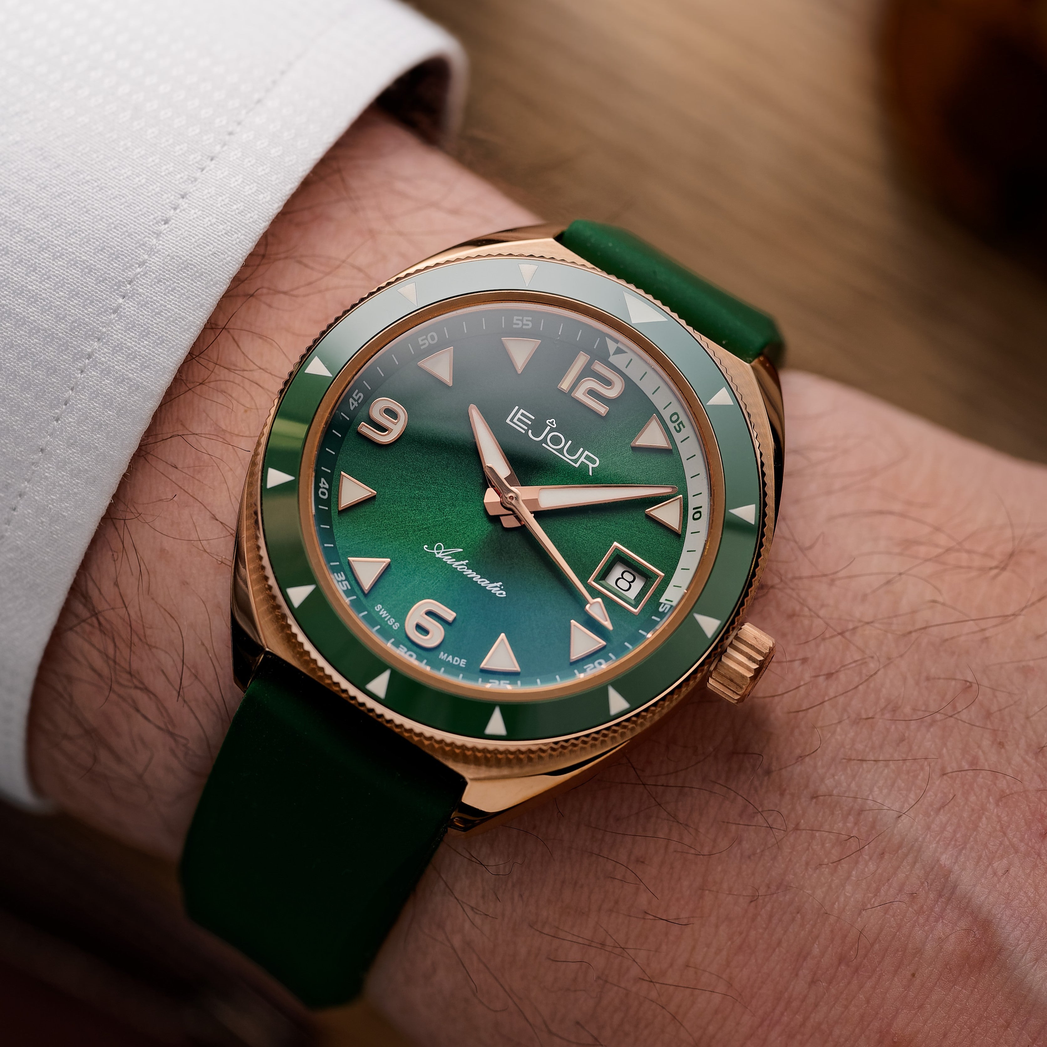 LeJour Hammerhead Bronze LJ-HB-002 orologio bronzo verde 39mm
