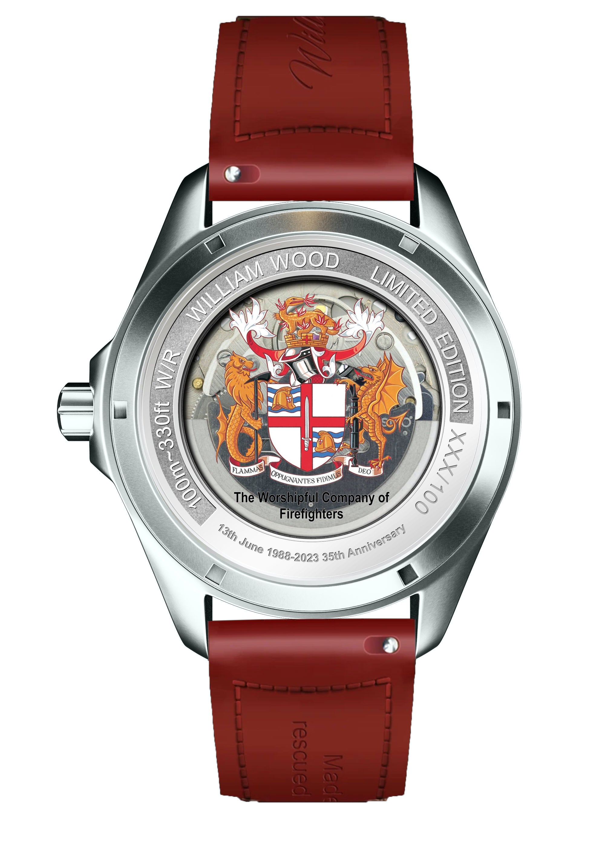 William Wood Fire Department orologio Worshipful Company 41mm