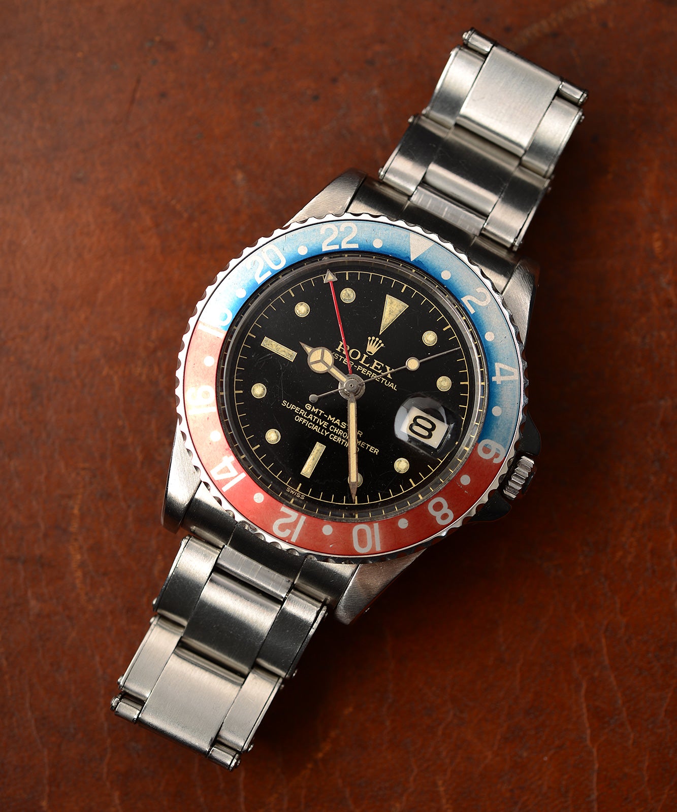 Rolex GMT Master 1675 1961 orologio doppio fuso acciaio