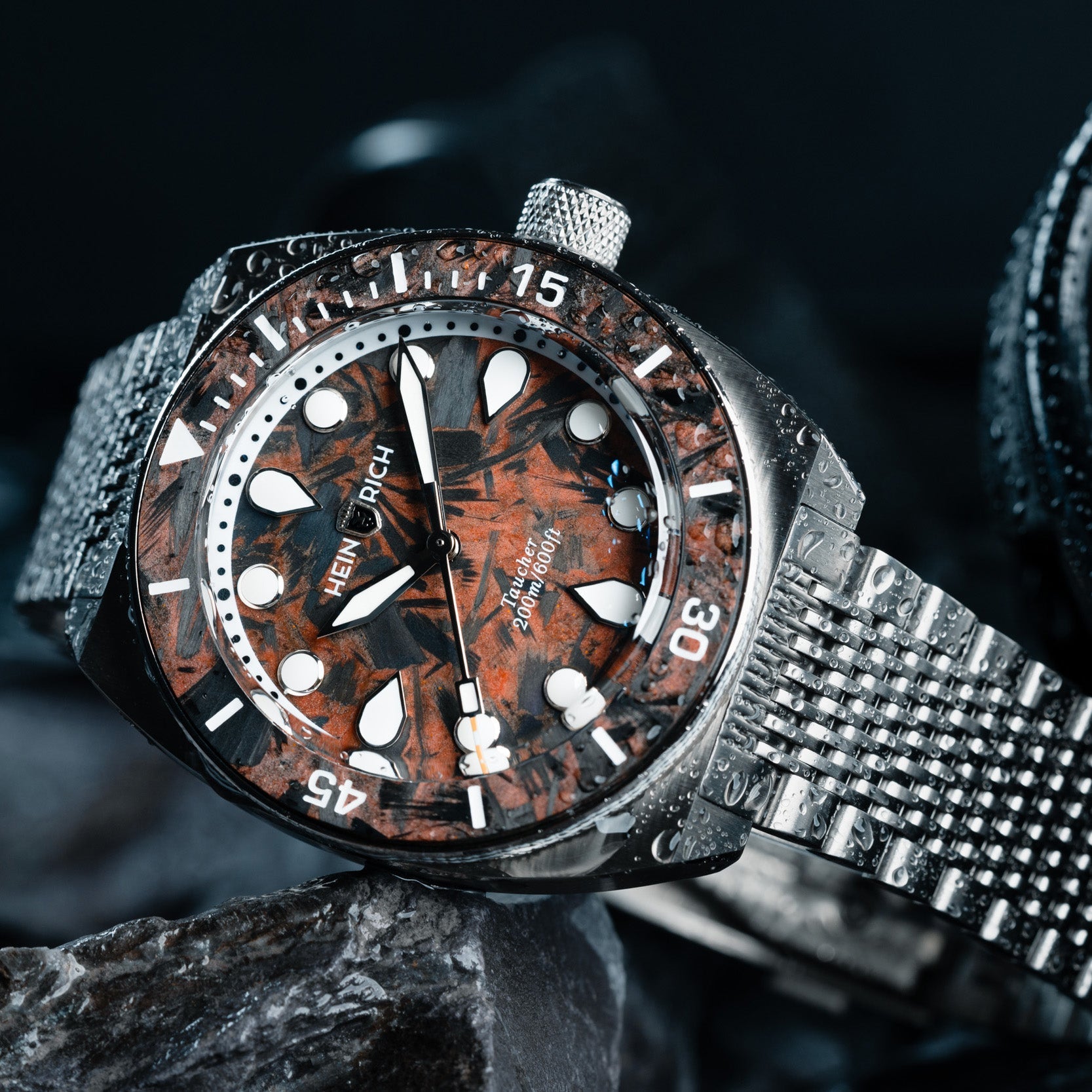 Heinrich Taucher orologio carbonio blu edizione limitata