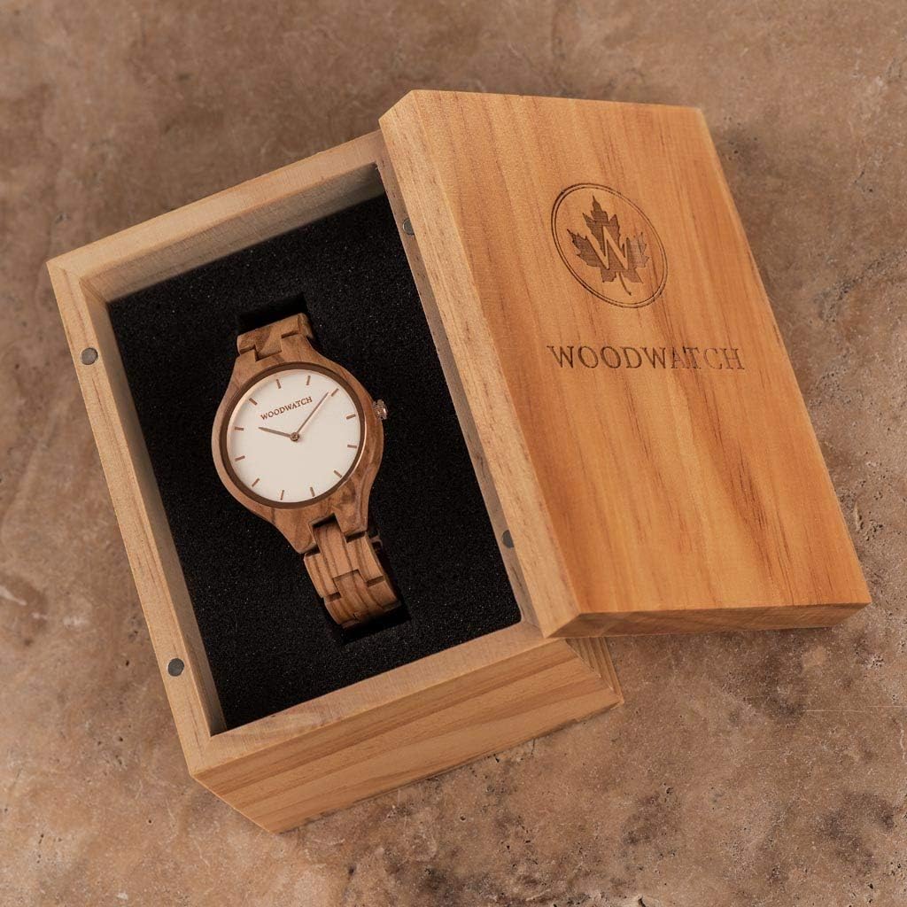 WoodWatch Nordic Rose orologio donna legno ulivo
