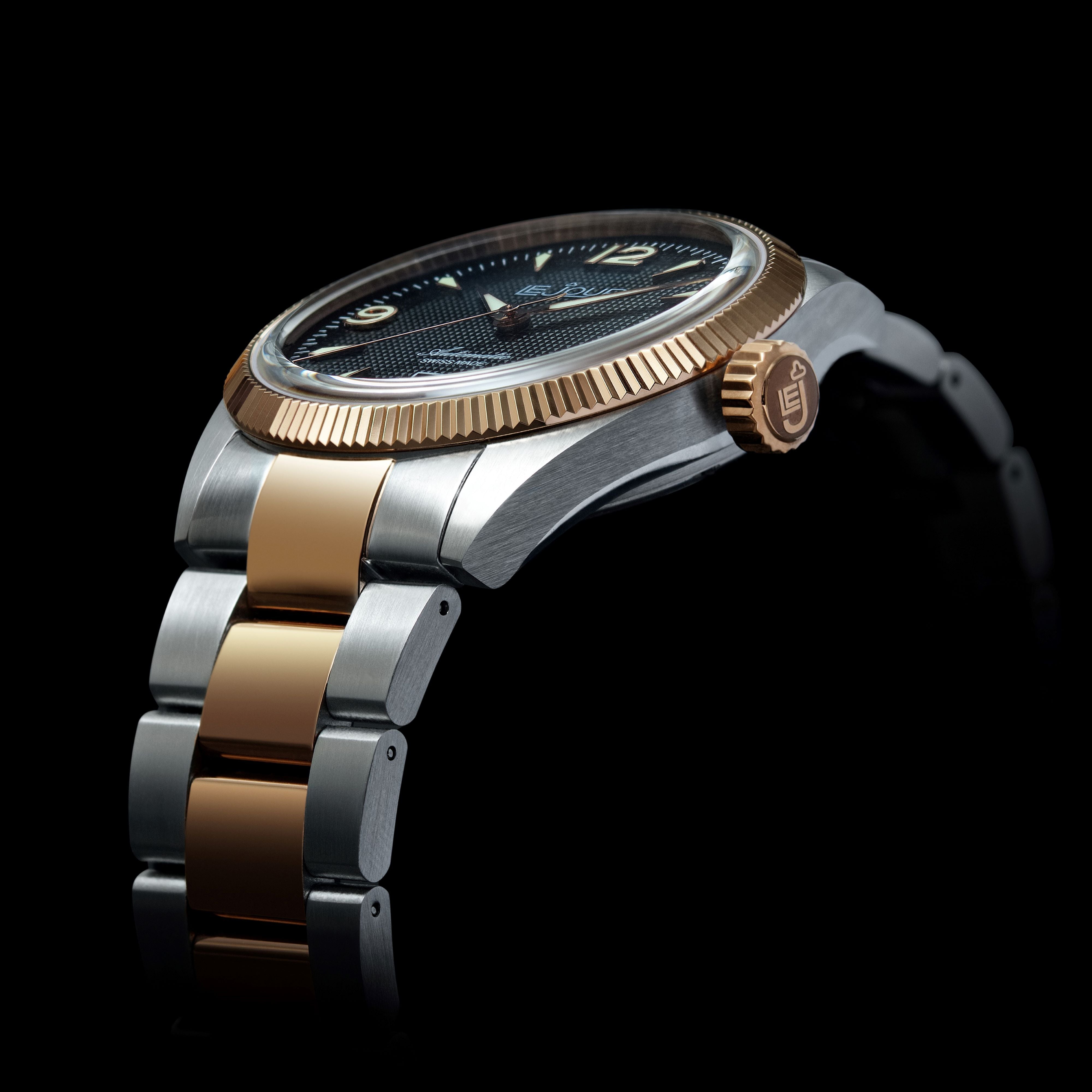 LeJour Brooklyn LJ-BR-006 orologio 40mm nero oro rosa
