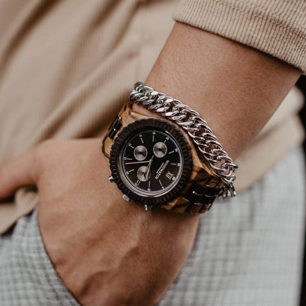WoodWatch Classic Mojave orologio legno uomo 40mm antispruzzo