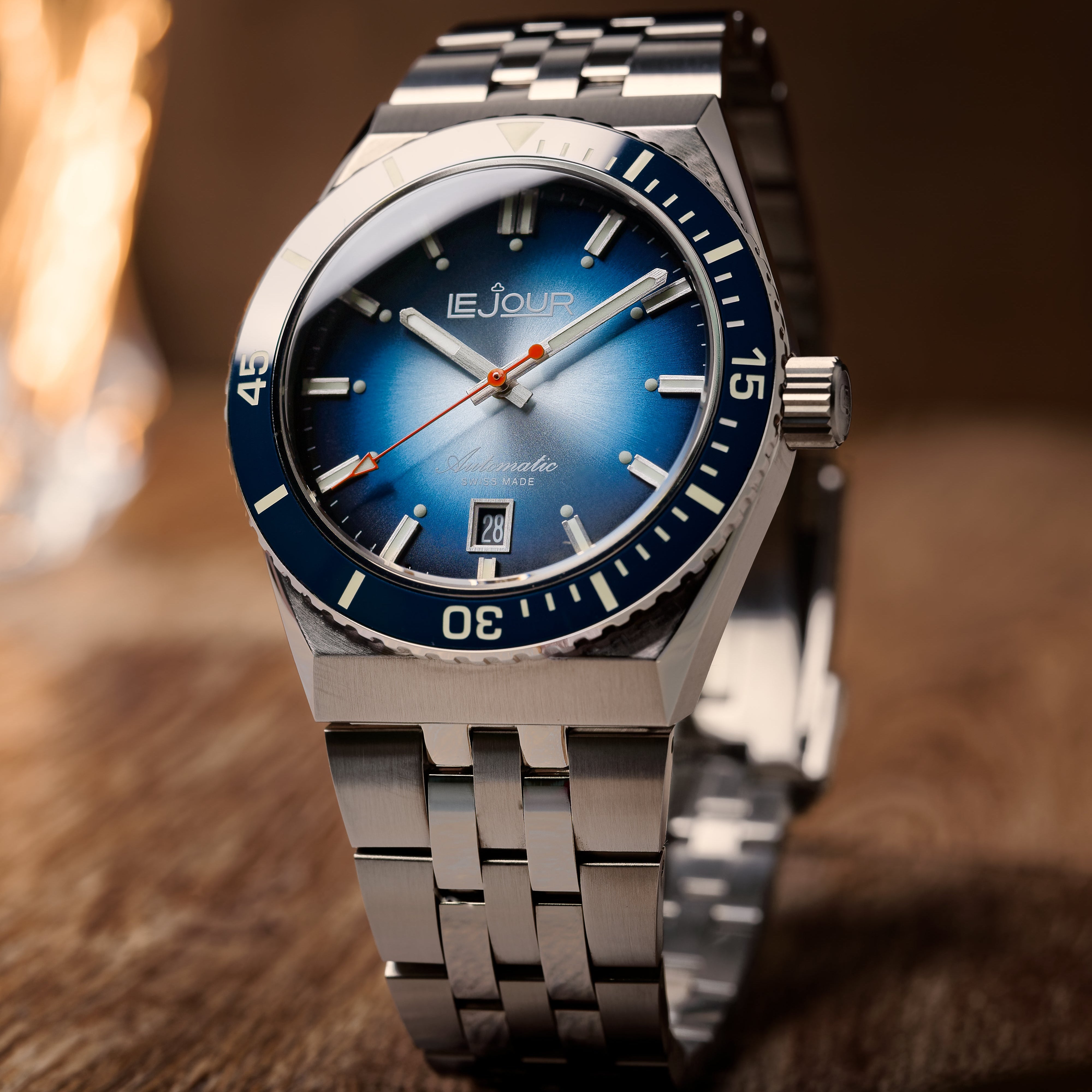 LeJour Delmare LJ-DM-003 Orologio Automatico 41mm Blu