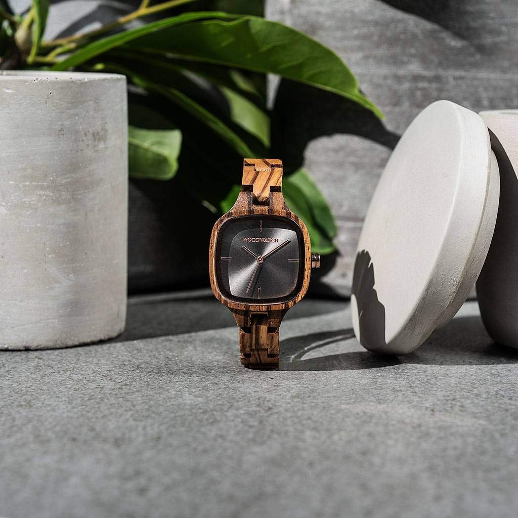 Woodwatch City City of Lights orologio donna legno quadrato