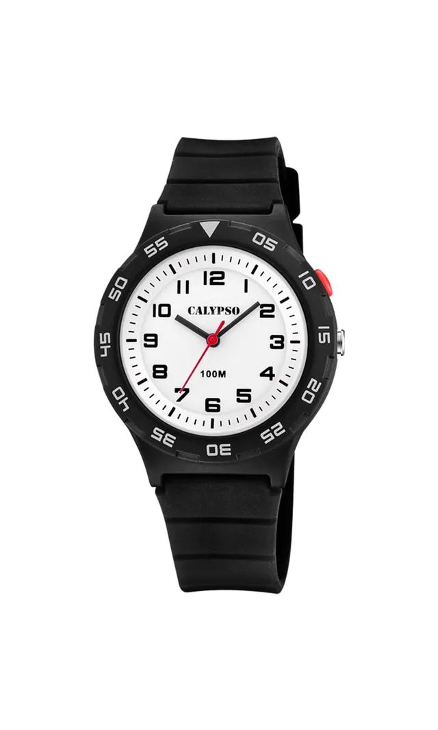 Calypso Basic orologio uomo nero in gomma 10 bar