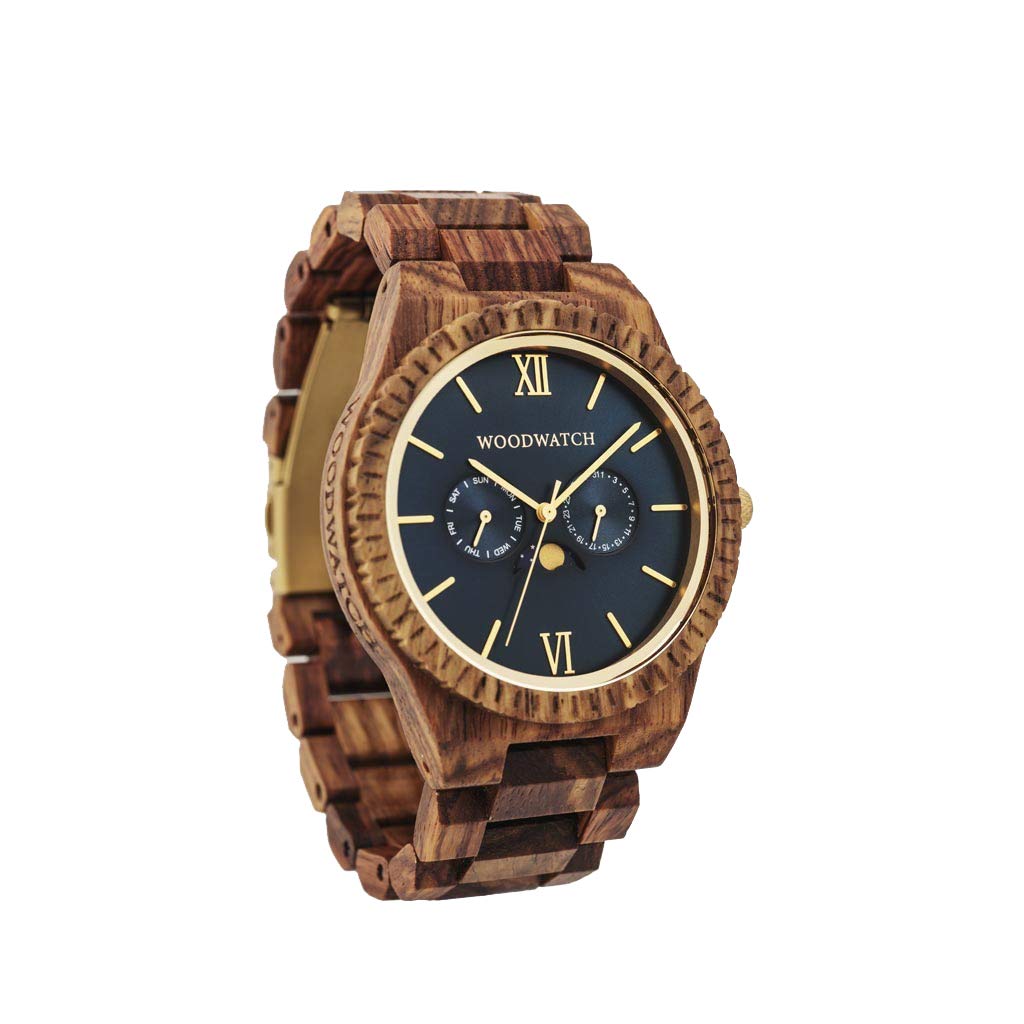 WoodWatch Classic Deep Ocean orologio in legno uomo antispruzzo