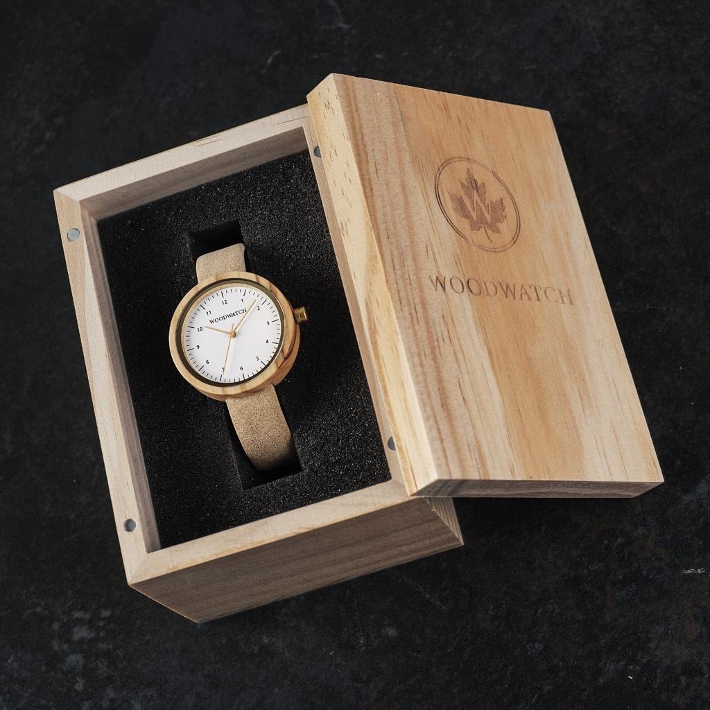 WoodWatch Nordic Copenhagen orologio legno 36 mm pelle
