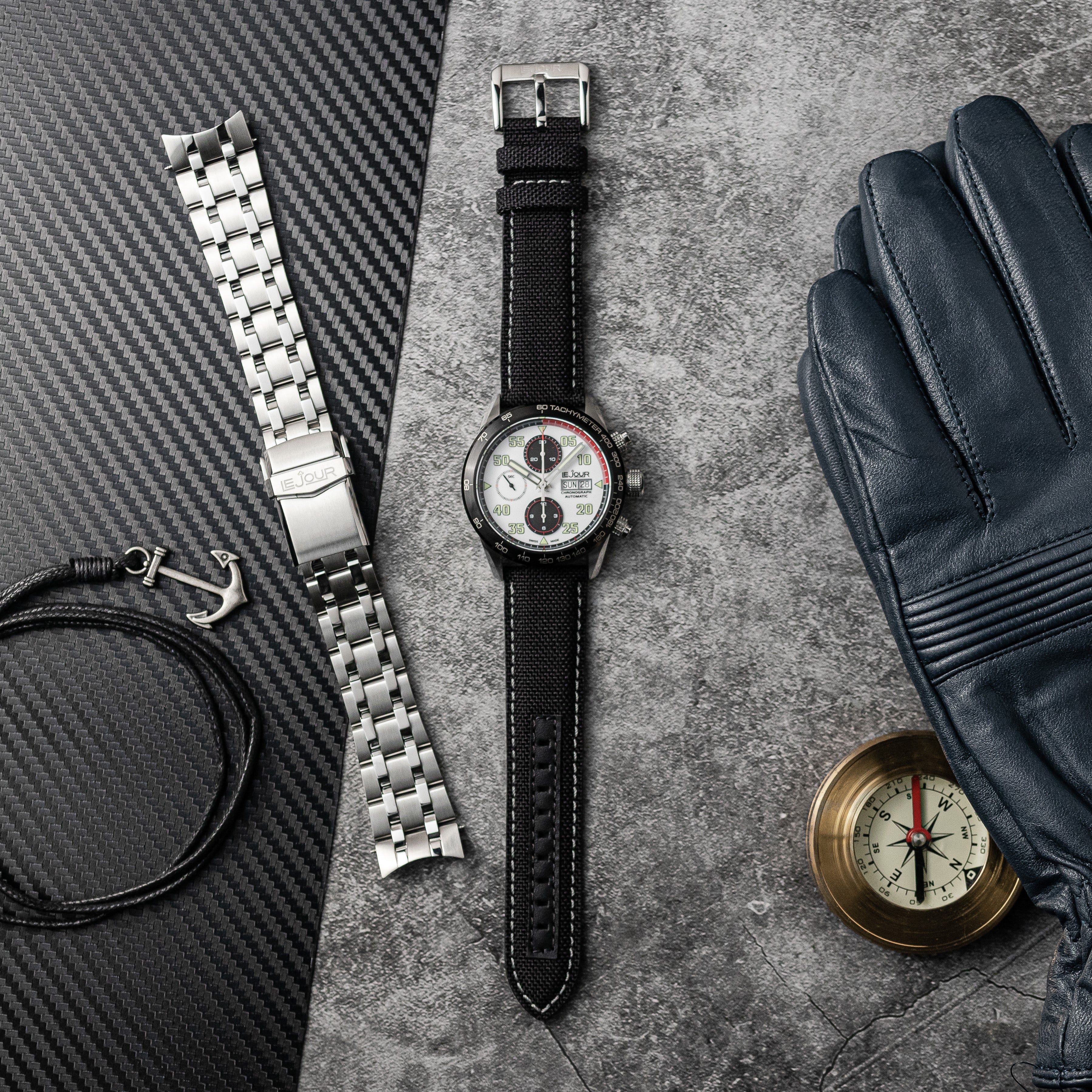 LeJour RD Chrono LJ-RD-006 orologio cronografo bianco 42 mm