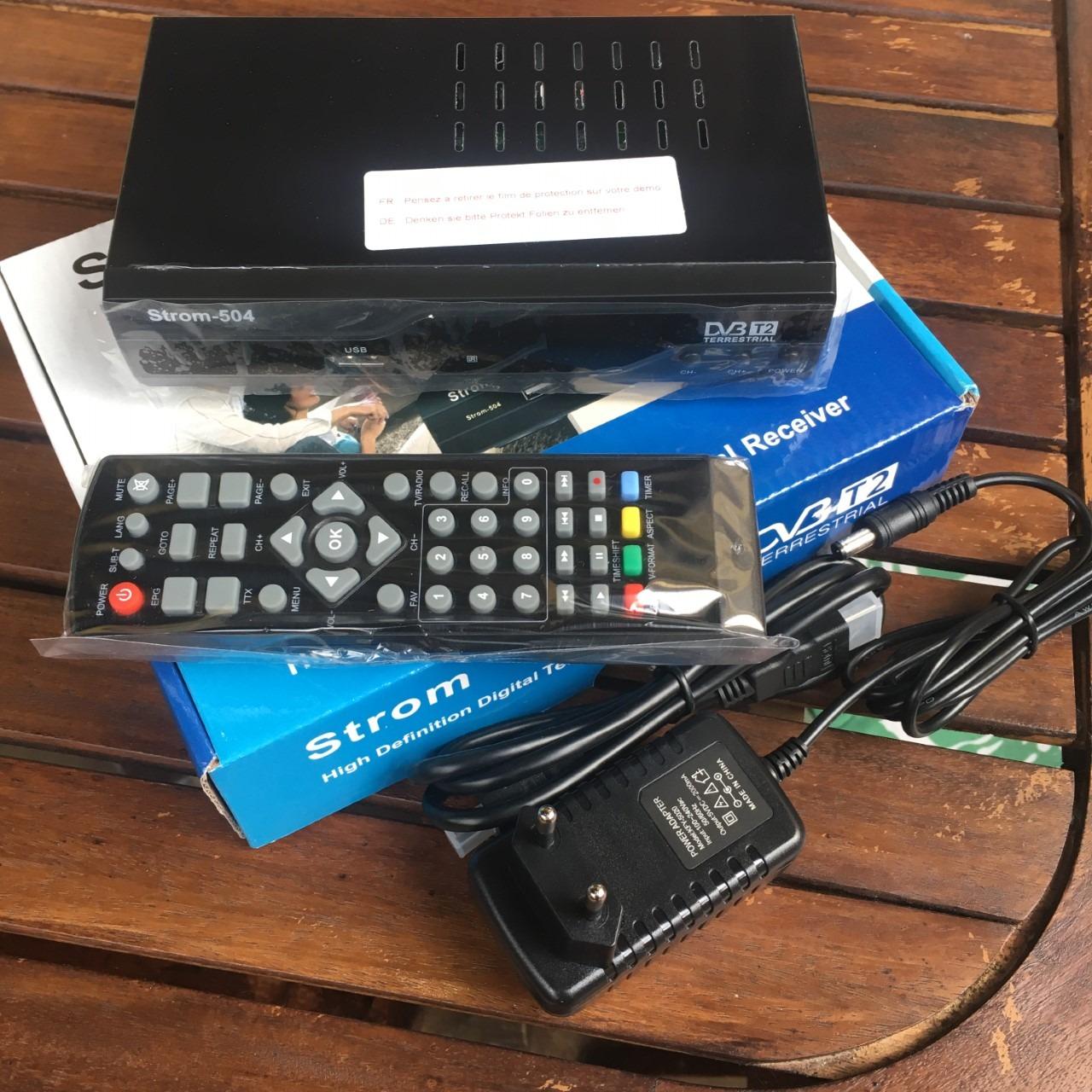 Strom 504 A+ decoder digitale terrestre DVB-T2 nero