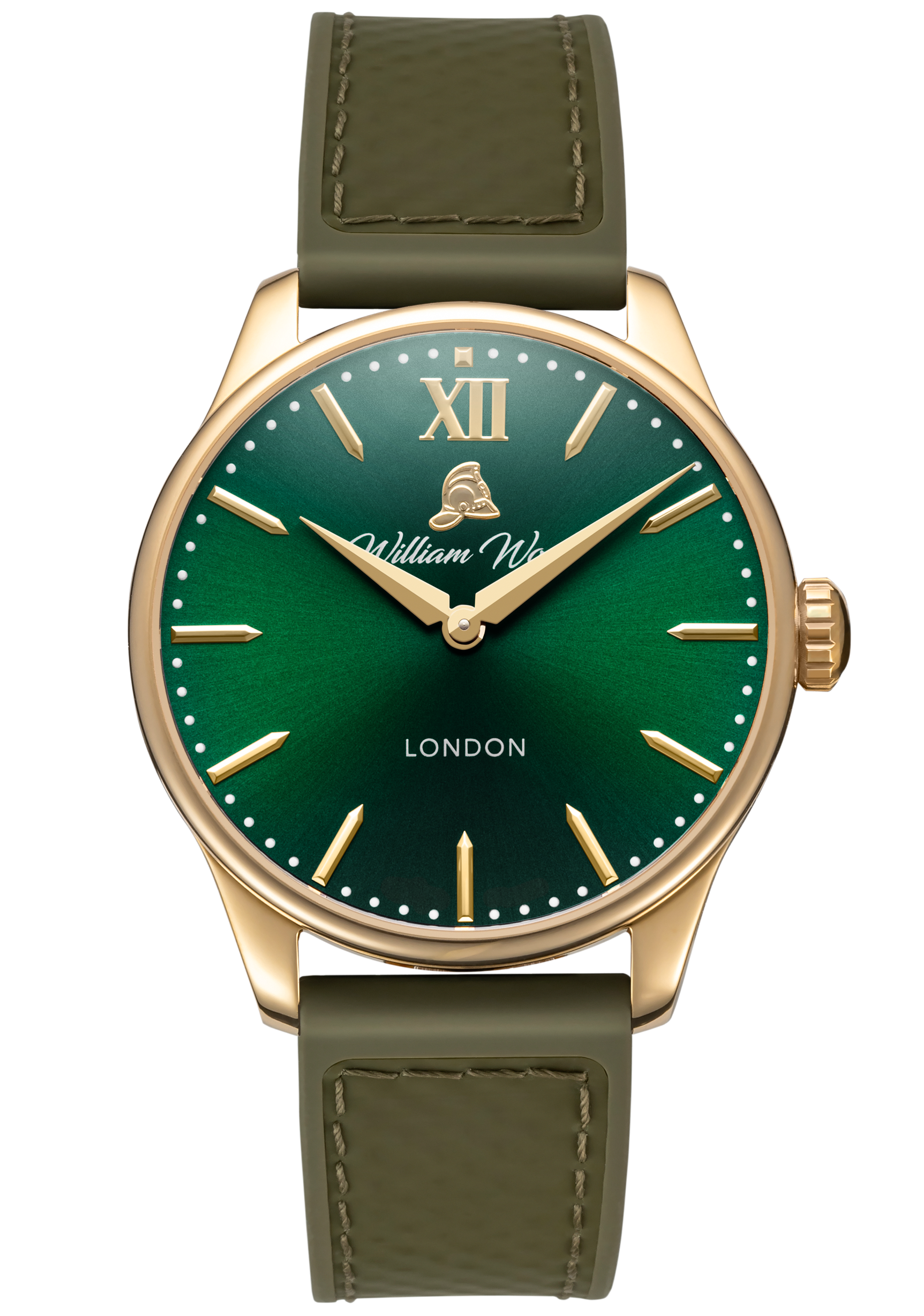 William Wood Chivalrous British Racing Green orologio verde