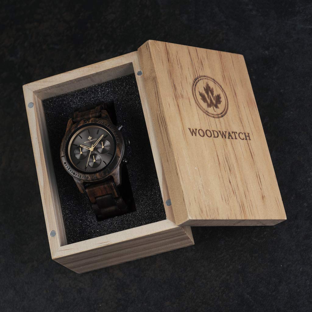 WoodWatch Classic Dark Eclipse orologio legno uomo