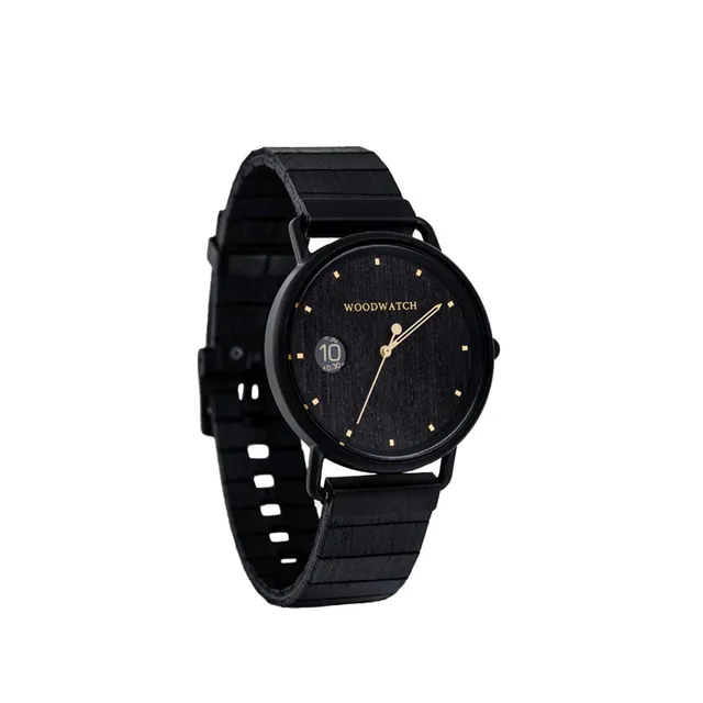 WoodWatch Classic Noir orologio in legno 40 mm