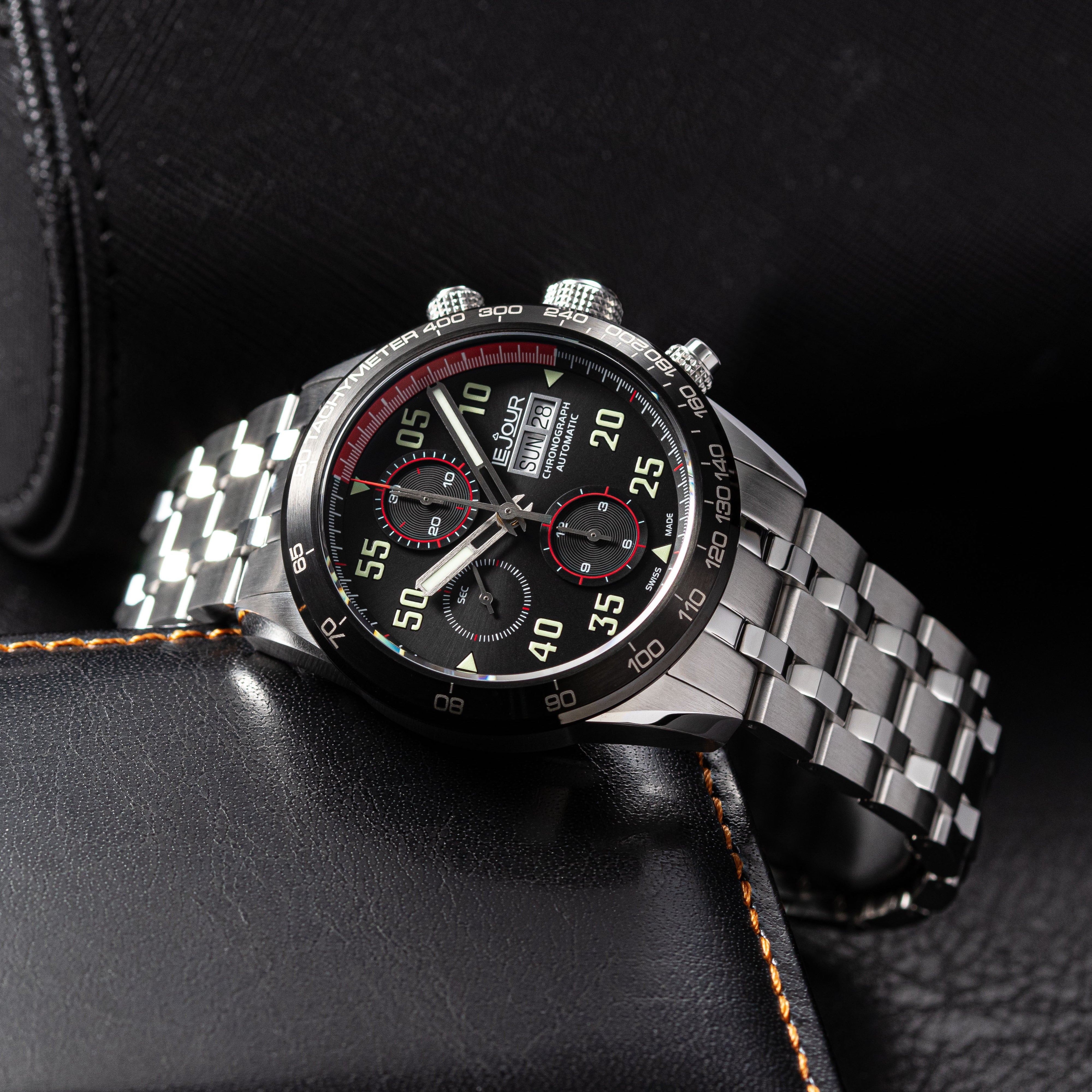 LeJour RD Chrono LJ-RD-001 orologio cronografo nero automatico