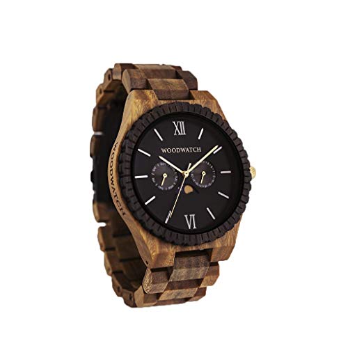 WoodWatch Classic Dark Lion orologio legno 47 mm