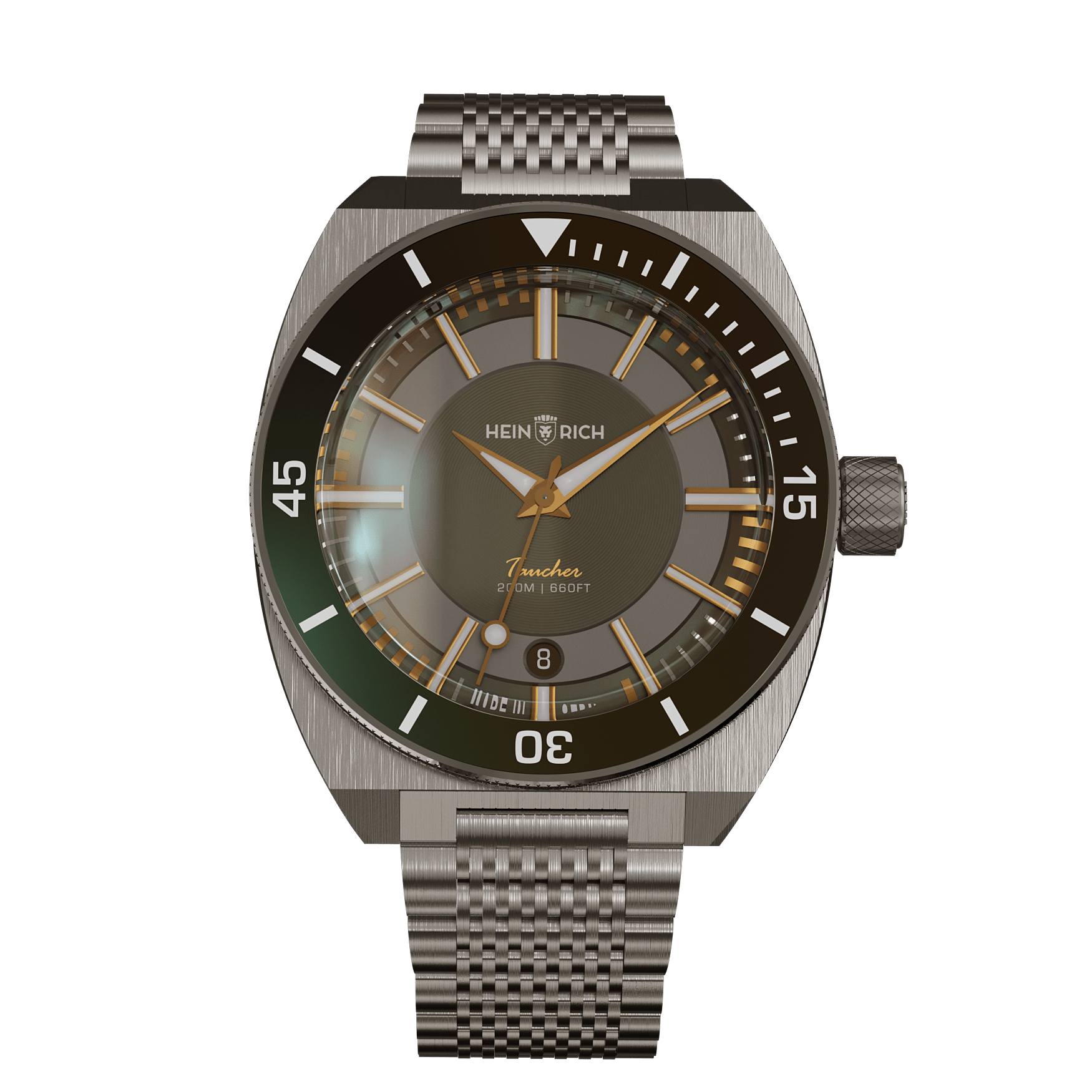 Heinrich Taucher LX orologio automatico acciaio
