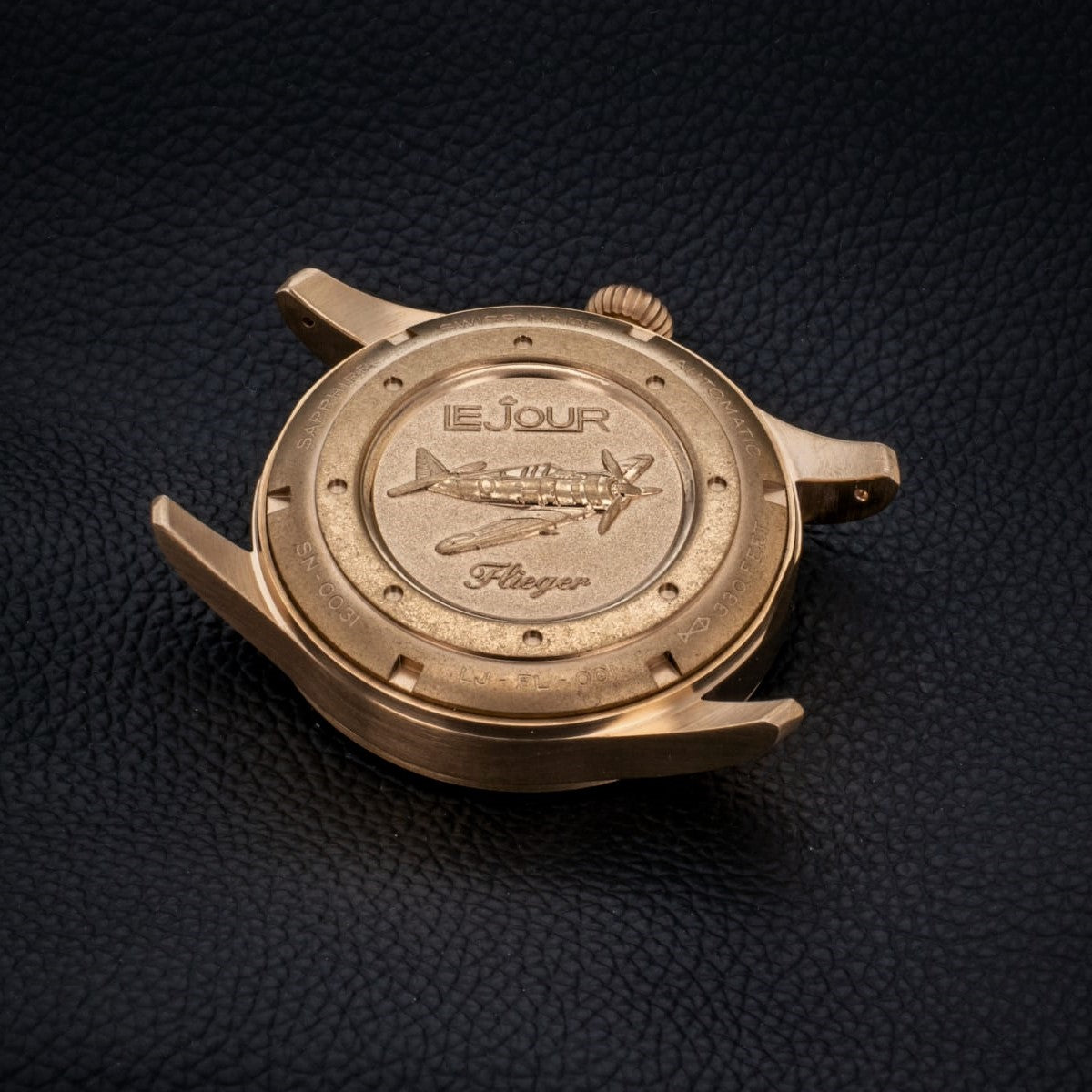 LeJour Flieger Bronze LJ-FL-003 orologio automatico blu 45mm