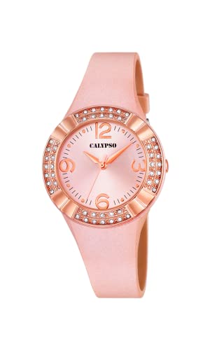 Calypso Basic orologio donna rosa gomma 10 ATM