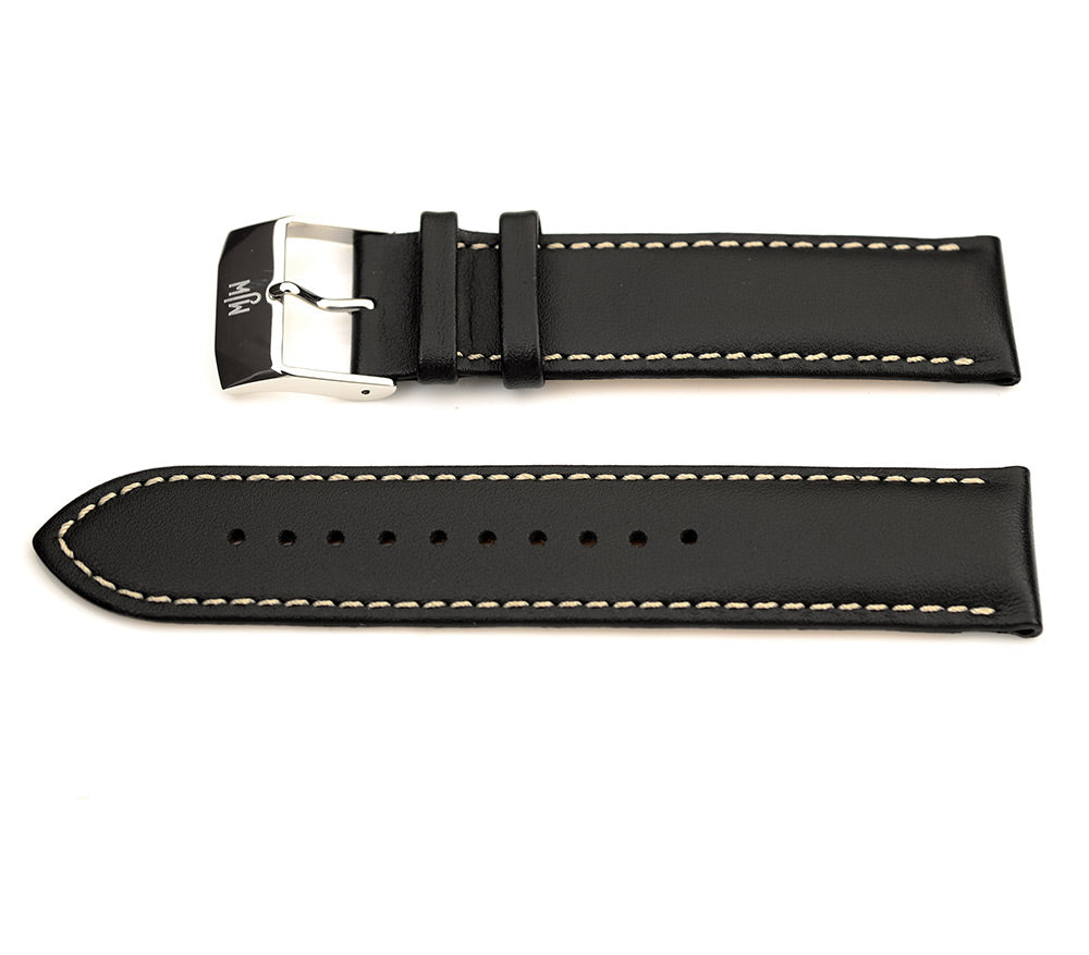 Mr Jones Straps XL cinturino orologio 22mm pelle nero