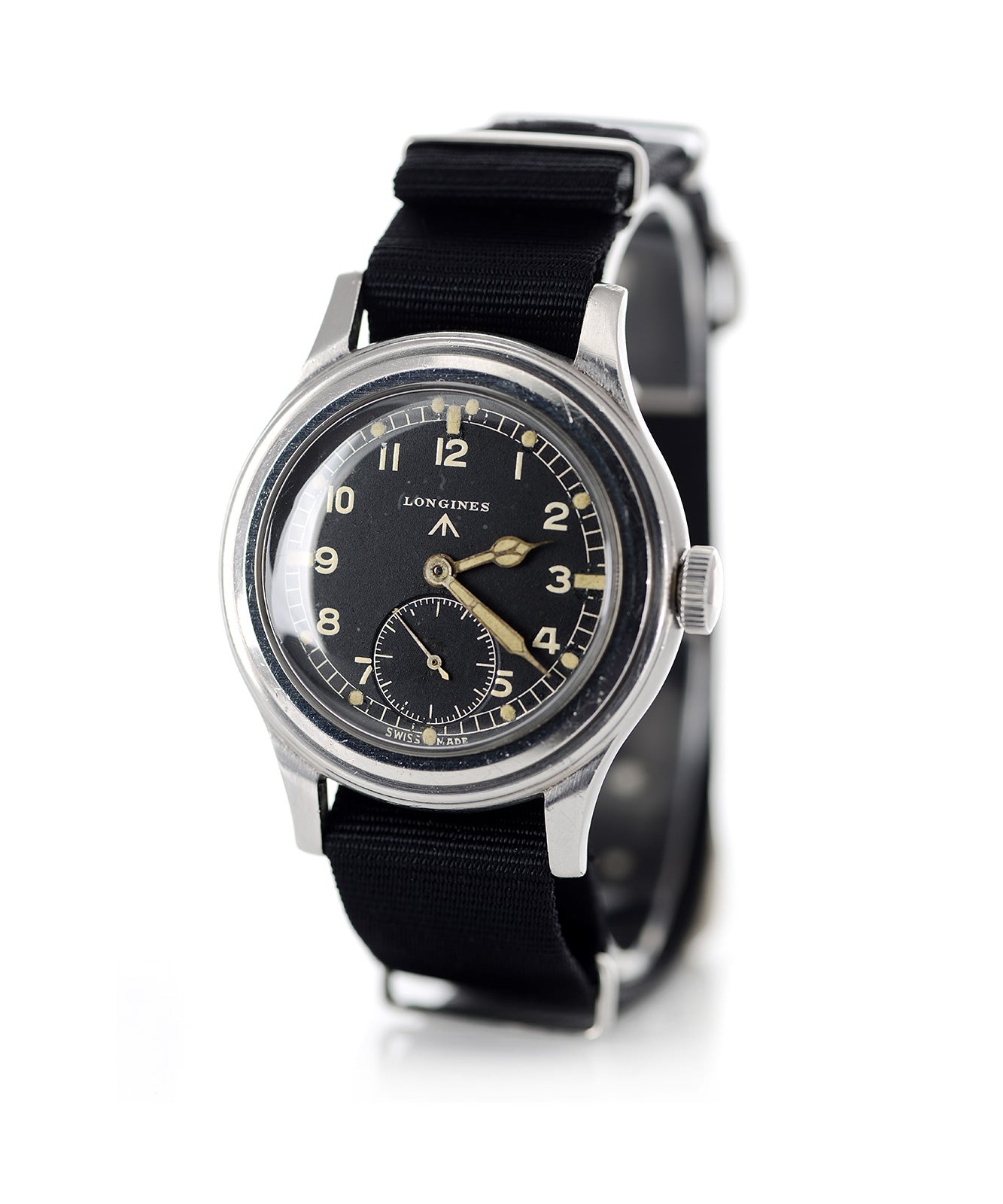 Longines Dirty Dozen WWW orologio vintage acciaio 1945