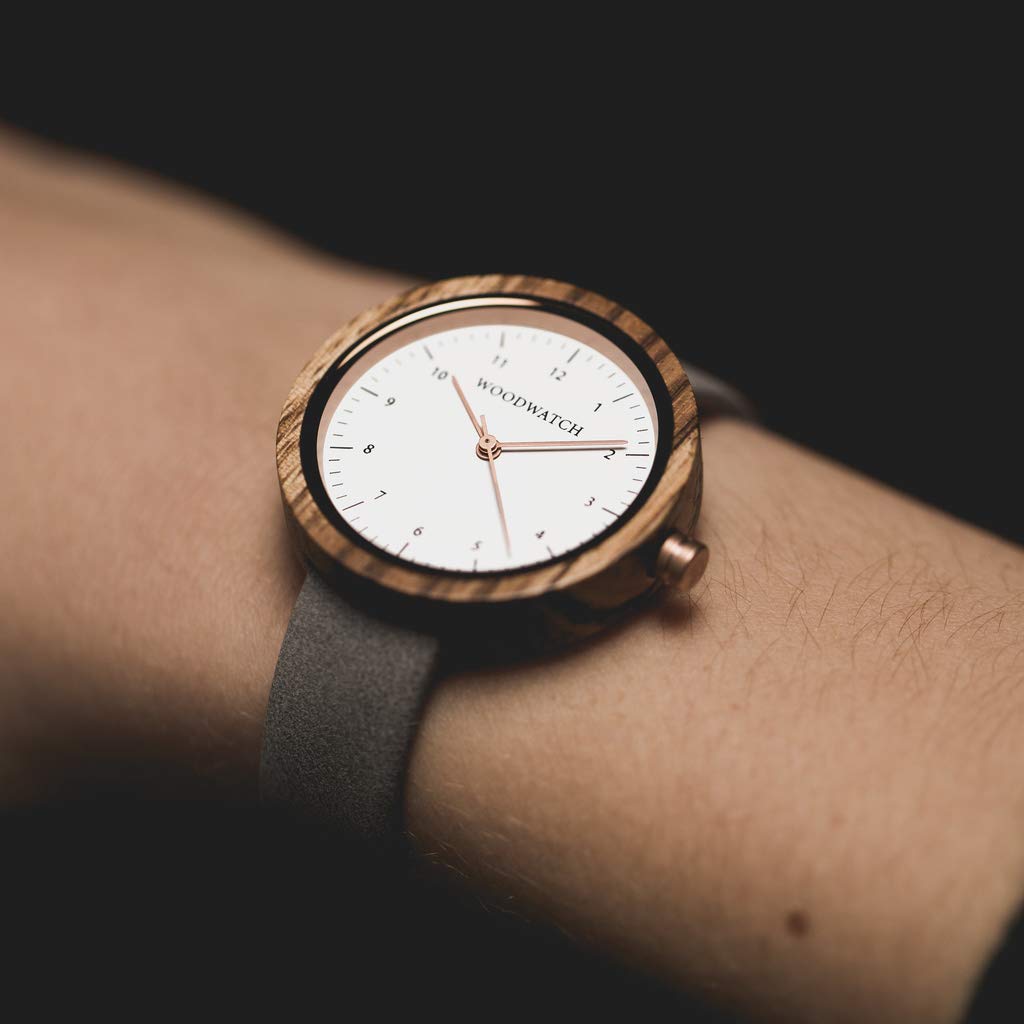 WoodWatch Nordic Oslo orologio legno 36 mm pelle