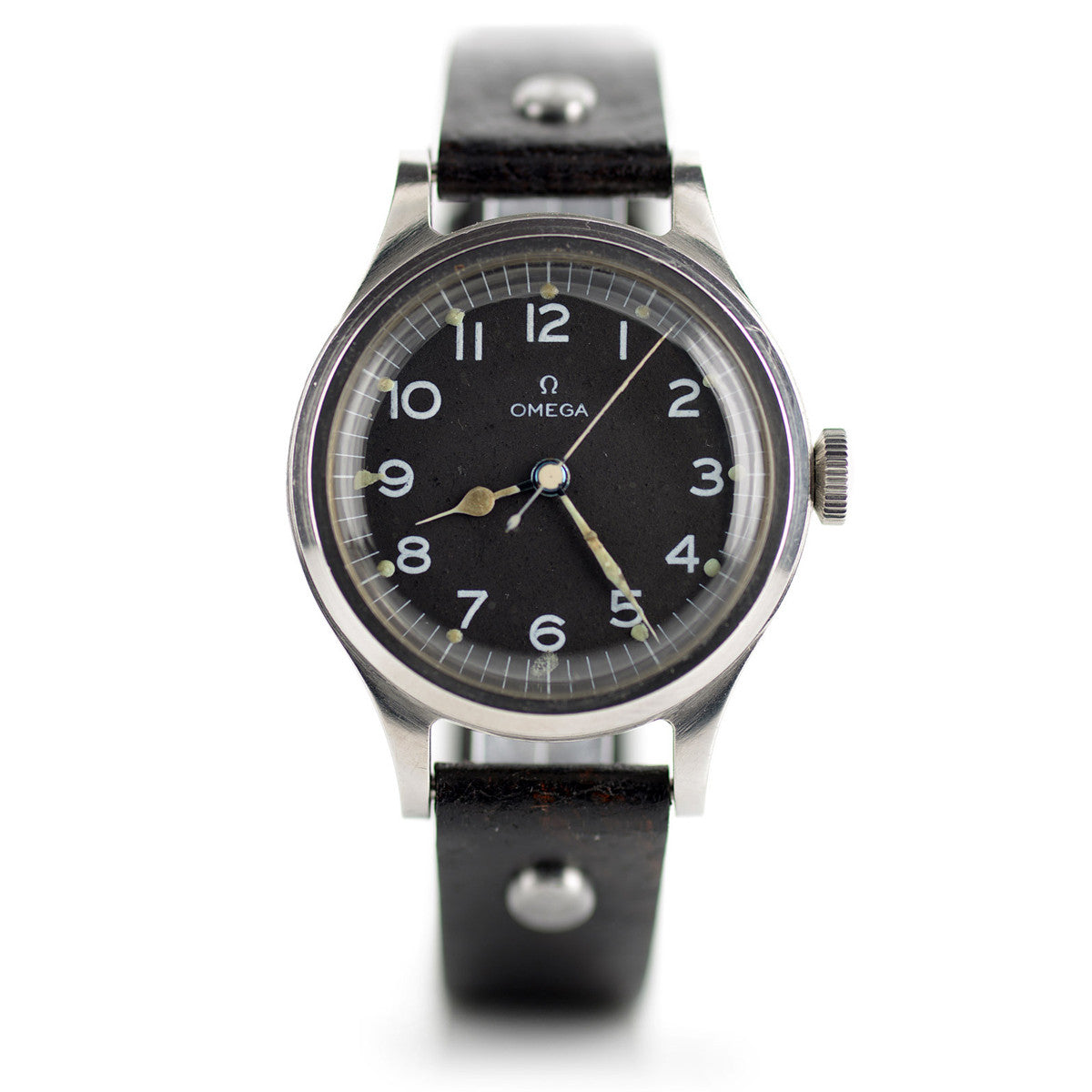 Omega 6B/159 1956 orologio pilota militare acciaio