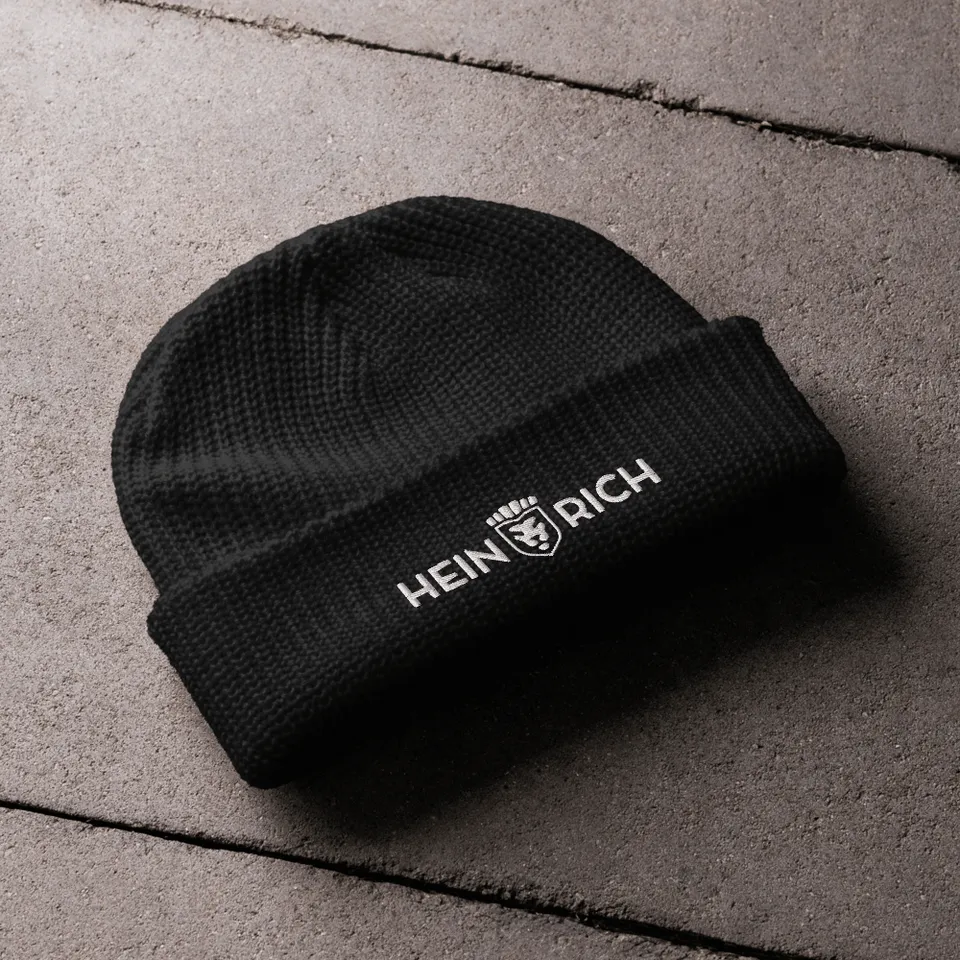 Heinrich Clothing Fishermen Beanie berretto a coste acrilico