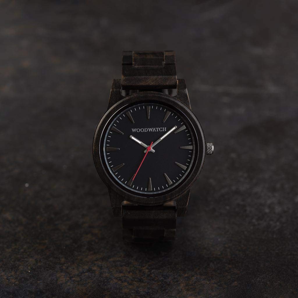 WoodWatch Classic Cypher Sandal Orologio Legno 45 mm