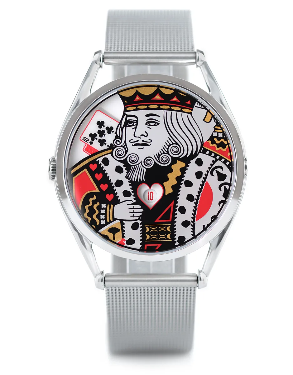 Mr Jones King orologio carte da gioco Re di Cuori