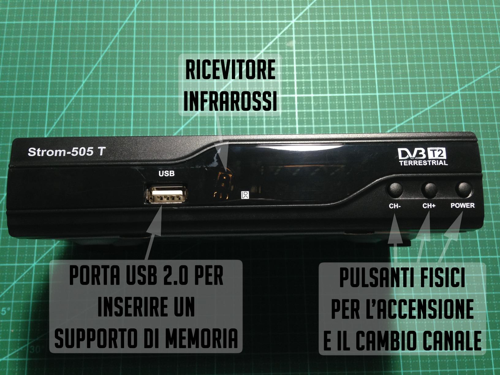 Strom 505 decoder digitale terrestre DVB-T2 HD H.265