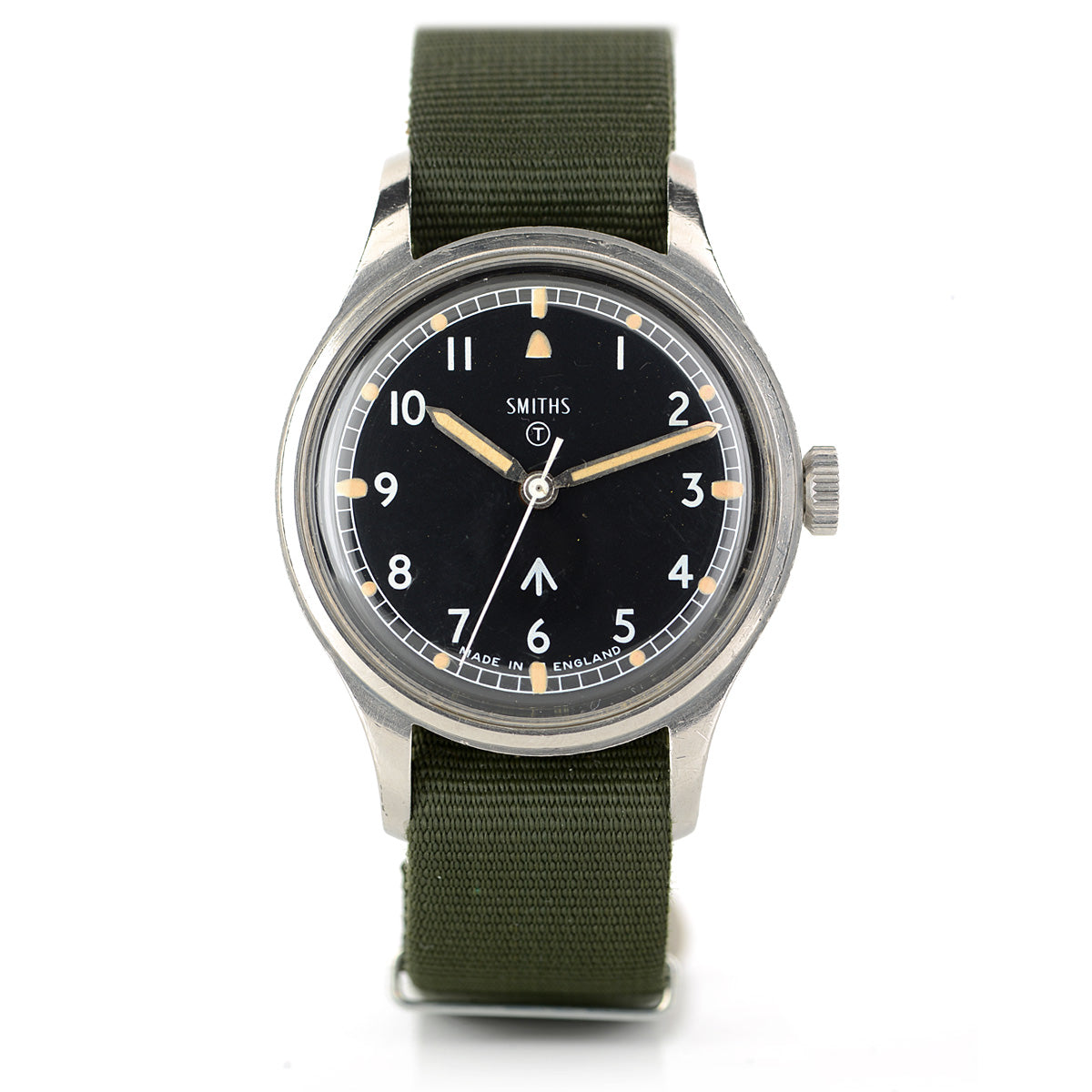Smiths W10 1968 orologio militare acciaio nero