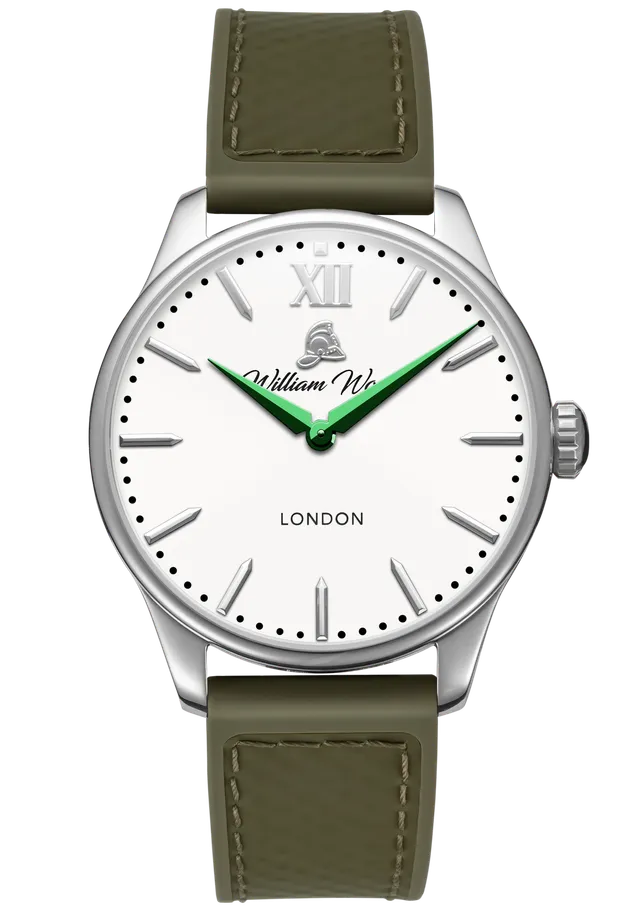 William Wood Chivalrous Peacock Edition Orologio Quarzo 41mm Verde