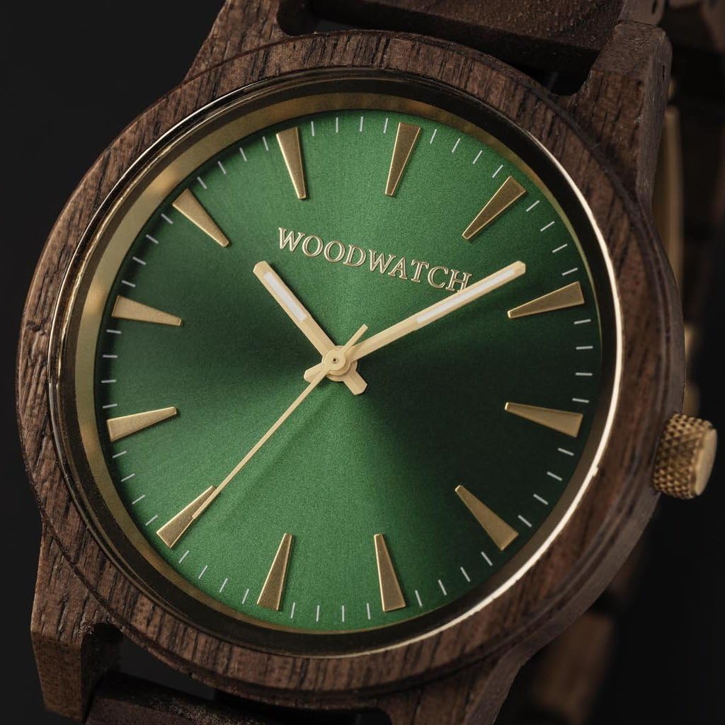 WoodWatch Classic Camo Walnut Orologio Uomo Antispruzzo