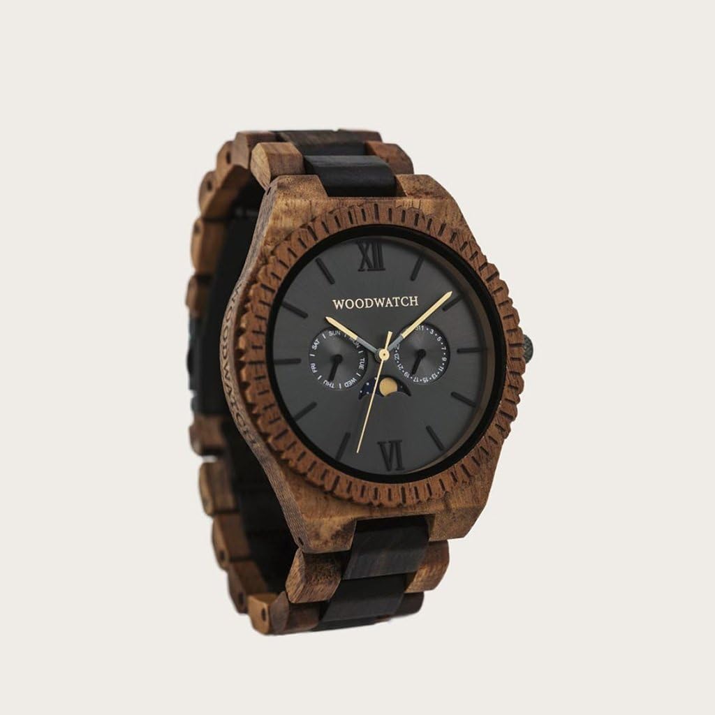 WoodWatch Classic Lunar Orbit orologio legno uomo lunare