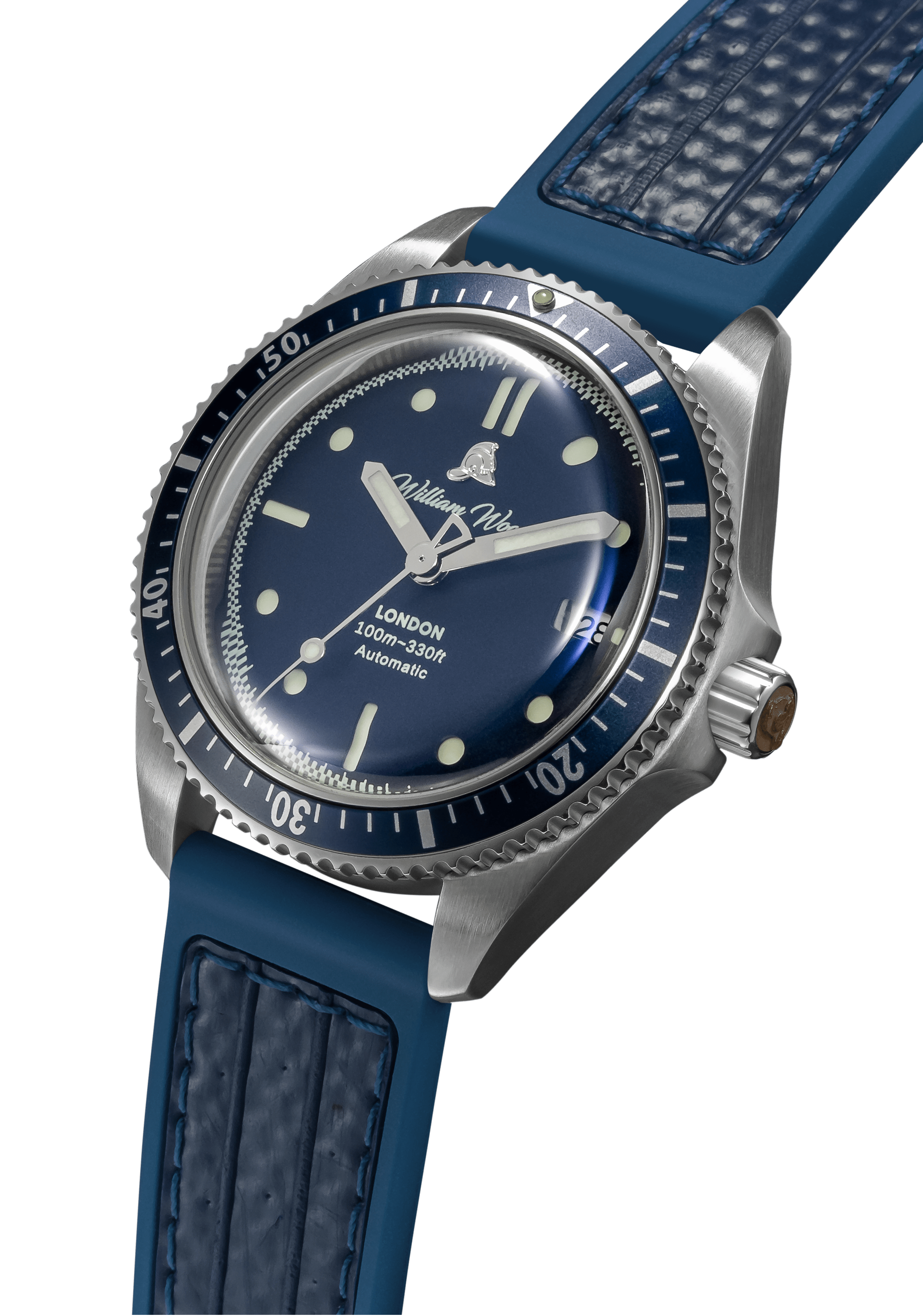 William Wood Valiant The Blue Watch orologio blu automatico 41mm