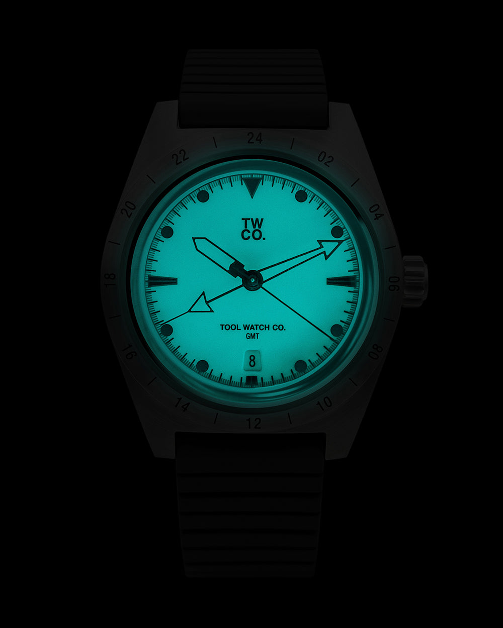 Tool Watch Co. Lumecore GMT orologio Flint White