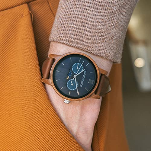 WoodWatch Classic Mariner Pecan orologio legno lunare
