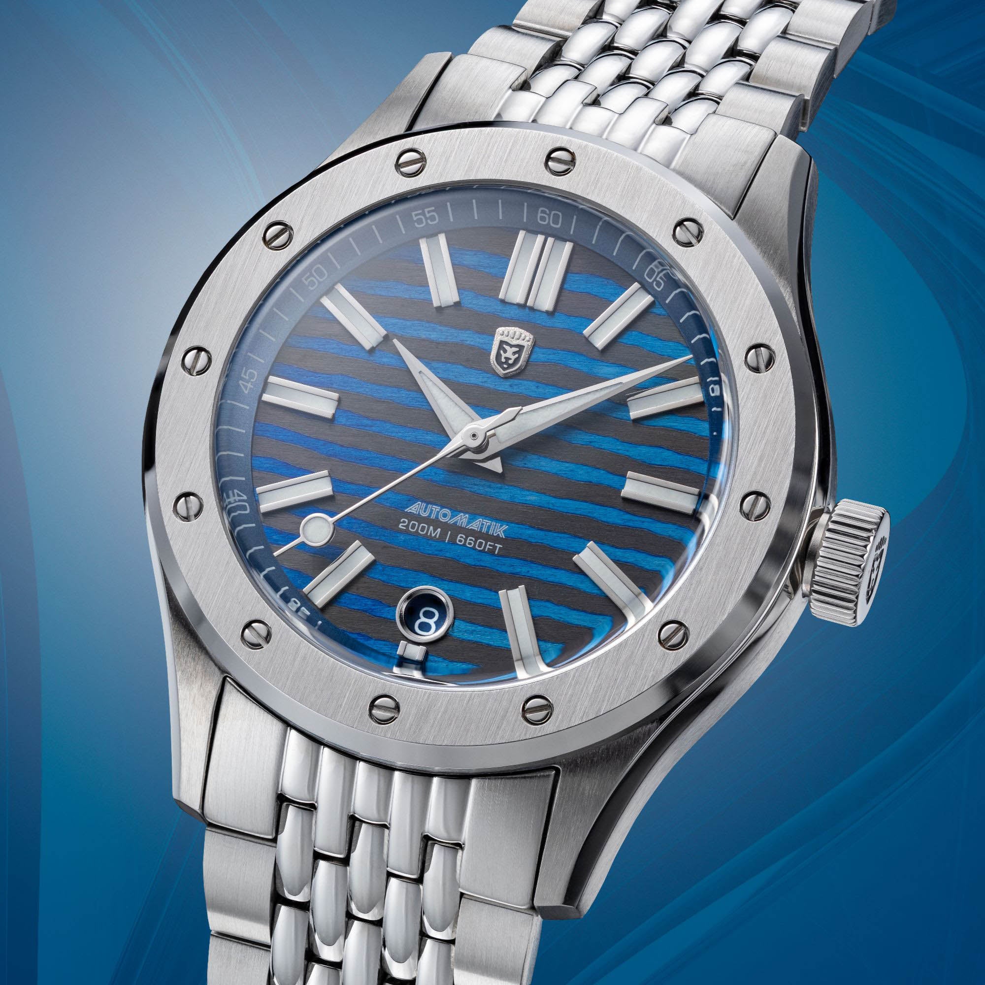 Heinrich Helicoprion ZirkuTi orologio titanio bracciale acciaio