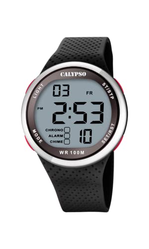 Calypso Urban Digital orologio uomo nero dual time 10 bar