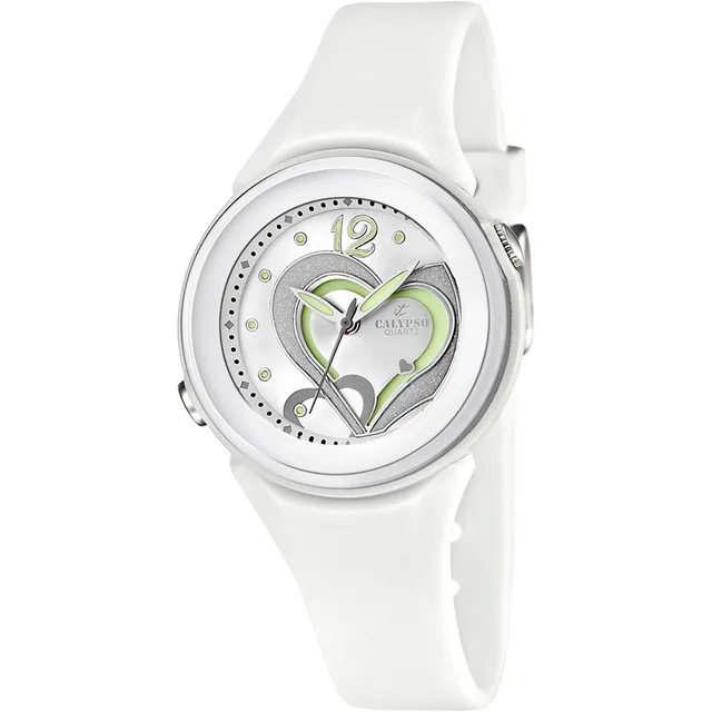 Calypso Basic K5576/1 Orologio Donna Bianco 10 ATM