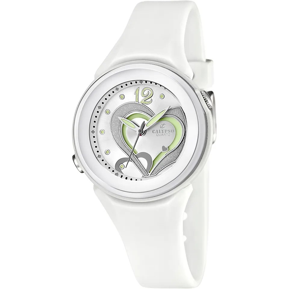 Calypso Basic K5576/1 Orologio Donna Bianco 10 ATM