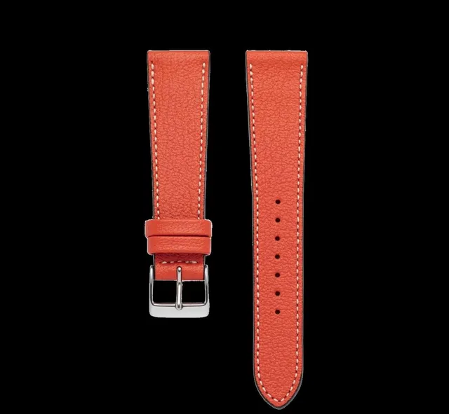 Heinrich cinturino pelle 20mm nero turchese capra