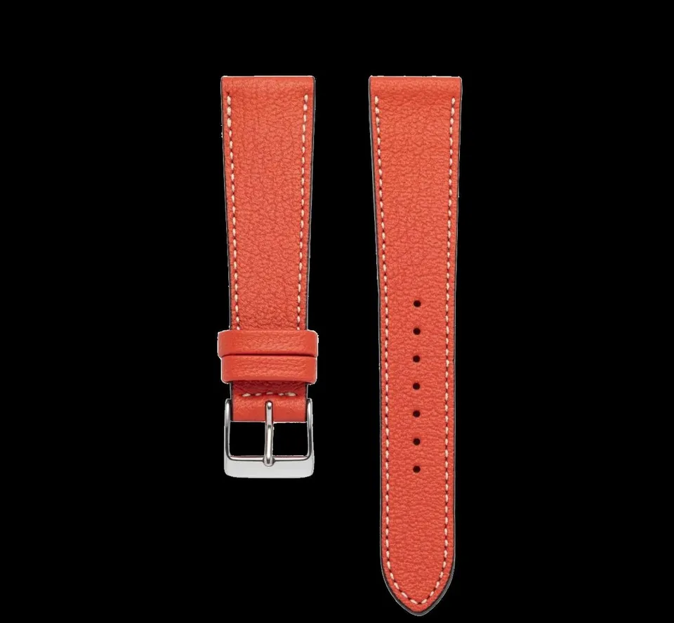 Heinrich cinturino pelle 20mm nero turchese capra